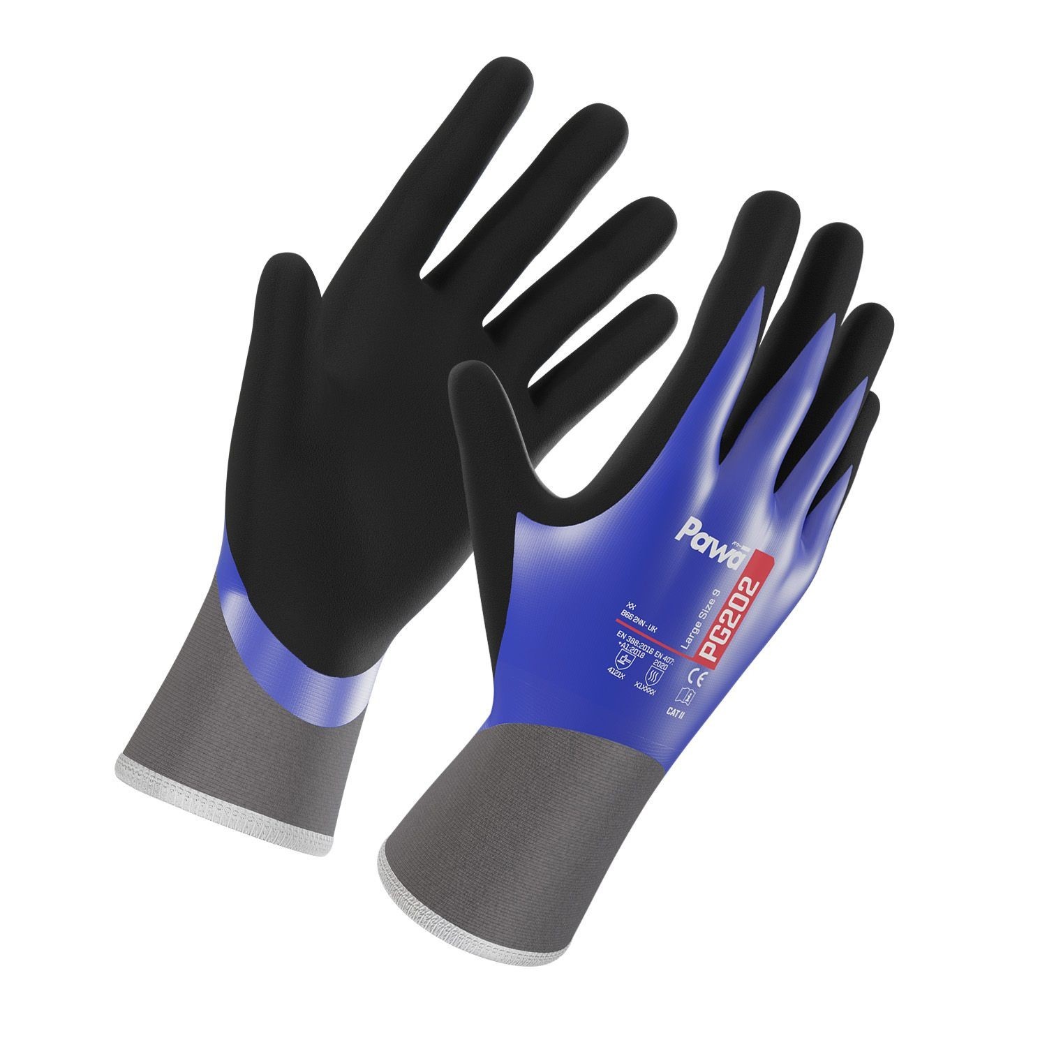 PAWA PG202 Oil Chemical Resistant Waterproof Latex Grip