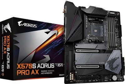 GIGABYTE X570S AORUS Pro AX Mainboard AMD Ryzen X570 Sockel AM4 ATX DDR4 USB-C 