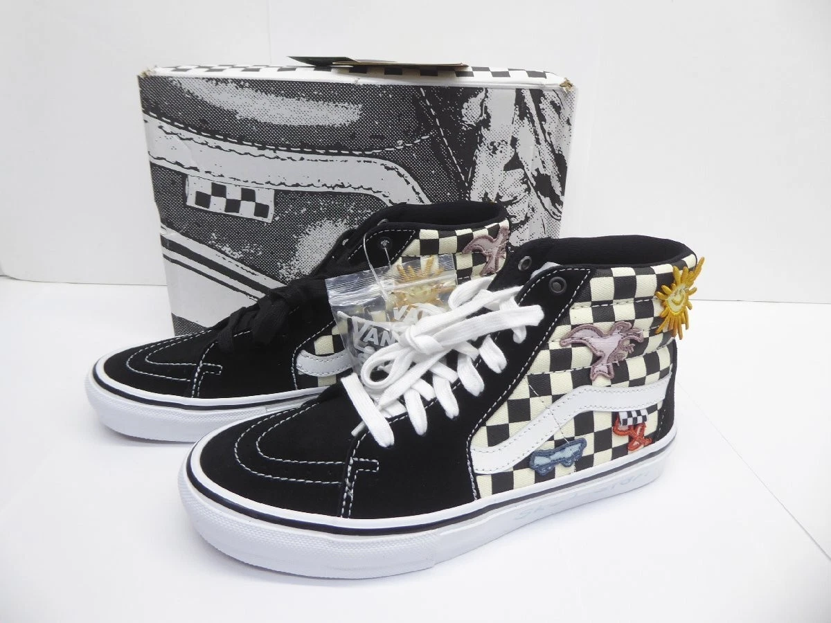 Vans Skate Sk8 Hi Skateistan Scacchiera Nero Bianco VN0A5CC89C con Scatola Us9