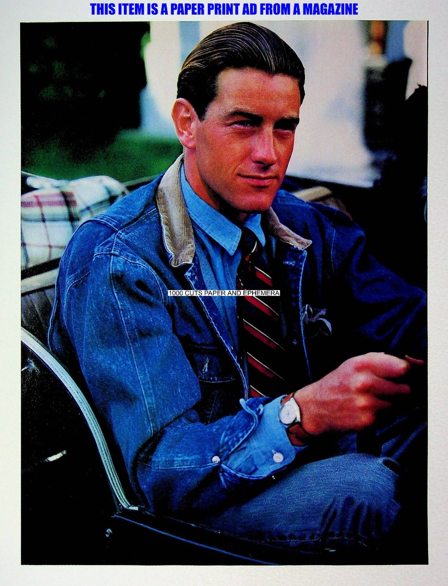 Polo Ralph Lauren Dungarees 1988 Blue Jeans Print Magazine Ad