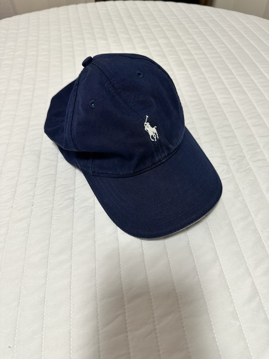 Vintage 90's Ralph Lauren Polo Golf Dark Blue StrapBack Golf Hat