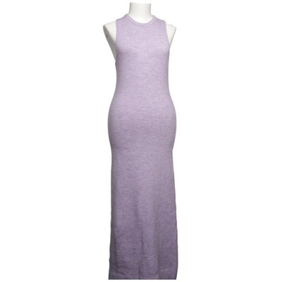 Mango, Maxikleid, Größe: M, Lila, Acryl/Elasthan/Polyester/Wolle, Einfarbig #WUK