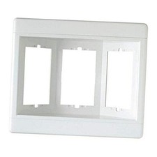 Legrand TV3WW 3 Gang Recessed TV Box, Frame Only, White 1 Count 