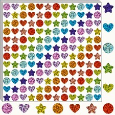 Holographic Stickers set 2160 Pcs Star and Heart Craft Decal set