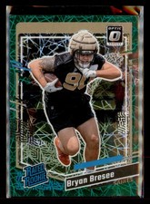 2023 Donruss #372 Bryan Bresee Optic Rated Rookie Preview Green Velocity Prizm