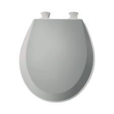 500EC062 Round Closed Front Toilet Seat with Cover, Ice Grey