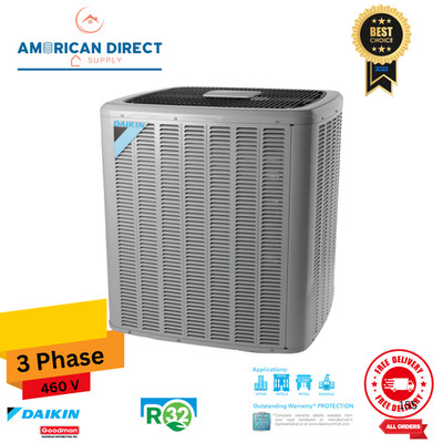 3 Ton Daikin Commercia Split Condenser 13.4 SEER  3-Phase 230V R32