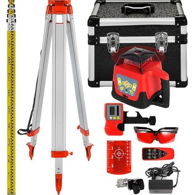 VEVOR Rotationslaser 360 Grad Linienlaser Wasser- Staubdicht Außenbereich 500 m