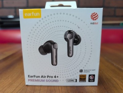 EarFun Air Pro 4+ Wireless Earbuds Hi Res LDAC aptX Adaptive Black NEW