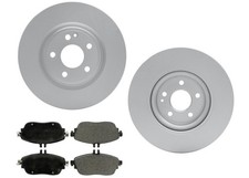 Ceramic Disc Pads + Front Disc Brake Rotors Fits Infiniti QX30 QX-30 2017-2019