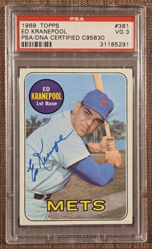 1969 Topps Ed Kranepool #381 card
