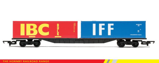 Hornby R6425 Container Wagon with x2 30ft Containers OO Gauge