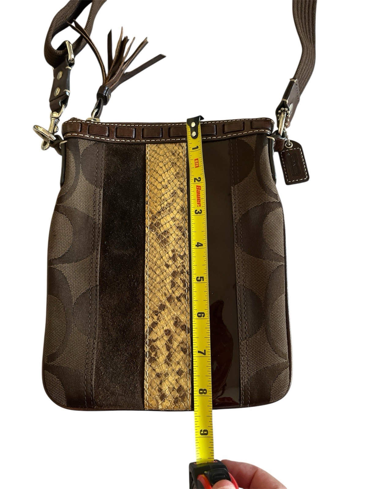 Vintage Coach Hampton Python Swingpack Crossbody … - image 10