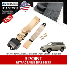 Universal 3 Point Retractable Seat Belts For 2001 Toyota Highlander Base Sport