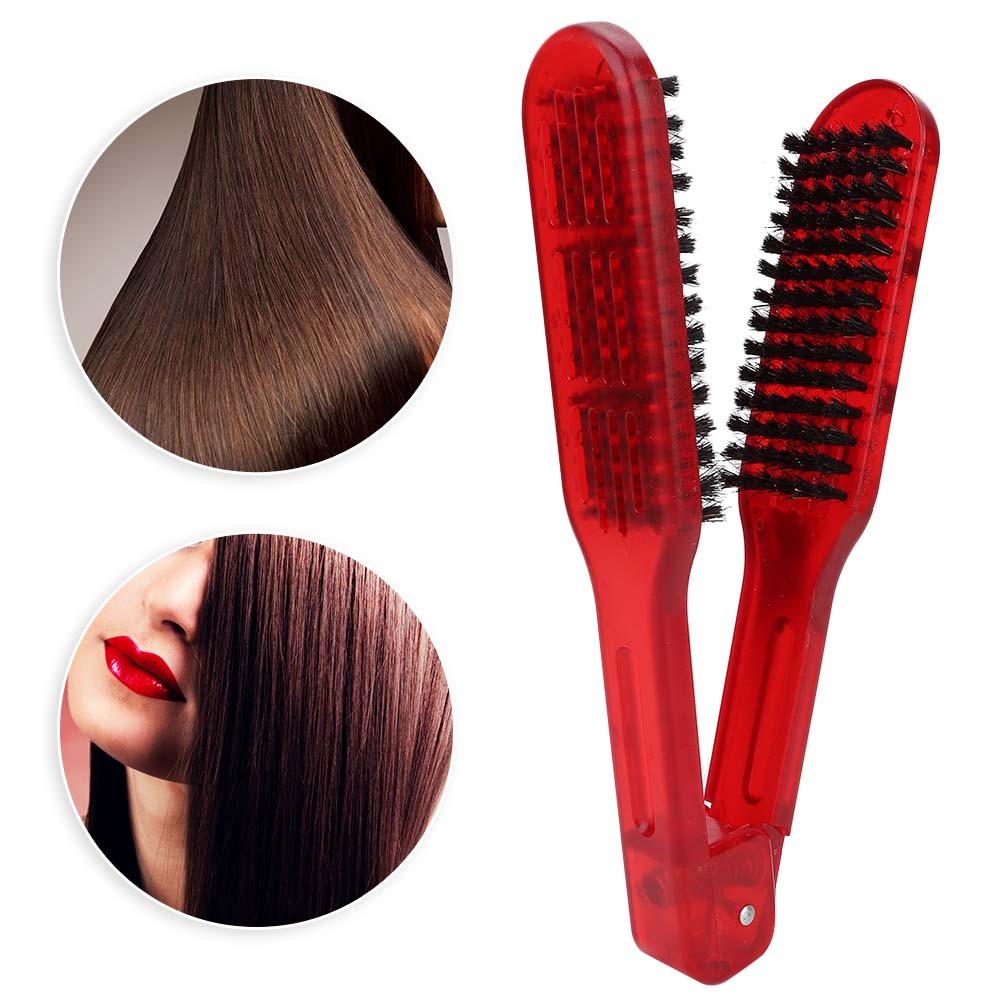 Hair Straightening Plywood Comb Straightener Styling Comb Hairdressing Tool CUT