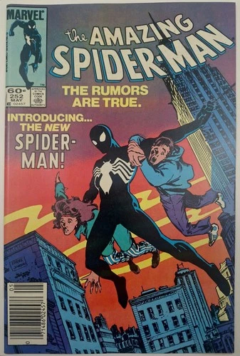 Amazing Spider-Man #252 Newsstand First Black Suit Ron Frenz 9.2 NM-