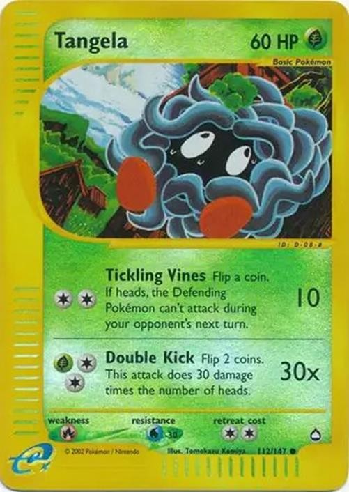 Tangela - 112/147 - Pokemon Aquapolis Reverse Holo Rare Card NM