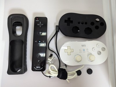OEM Nintendo Wii U Controller Motion Plus Inside Black + Wii Pro Controller