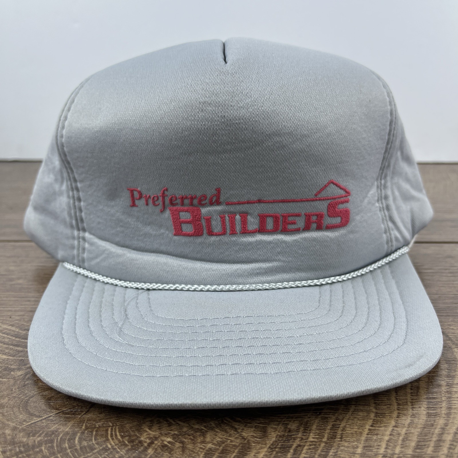 Preferred Builders Hat Gray Adjustable Adult Size… - image 3