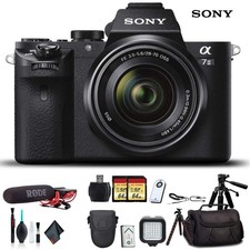 Sony Alpha a7 II Mirrorless Camera FE 28-70mm f/3.5-5.6 OSS Lens Soft Bag, 2X