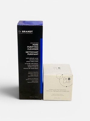 Dr. Brandt 2- Piece Set Pore Cleanser & Serum FULLSIZES & NWB