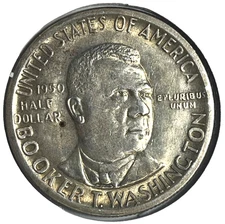 1950 S BOOKER T WASHINGTON SILVER COMMEMORATIVE HALF N169