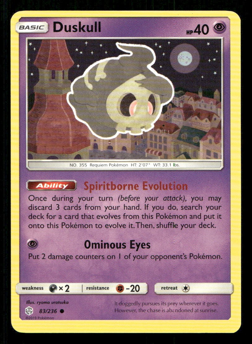 Duskull 83/236 Cosmic Eclipse NM/M Pokemon