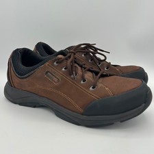 Rockport XCS Mens 11 M Brown Leather Trail Walking Shoes K58151 Low Top Sneakers