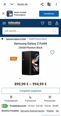 Samsung Galaxy Z Fold 4, 256GB