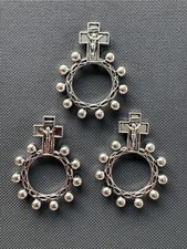 3 Three Rosary Rings w/ Crucifix   Catholic P...