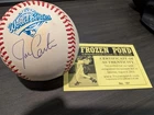 TORONTO BLUE JAYS JOE CARTER SIGNED BASEBALL  WORLD SERIES 1993 (COA)