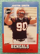 2001 UPPER DECK VINTAGE JUSTIN SMITH ROOKIE #216 CINCINNATI BENGALS RC 