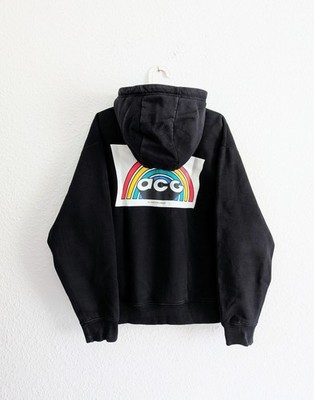 Nike ACG Rainbow Graphic Hoodie 2021 heavy cotton blend black Oversized size M