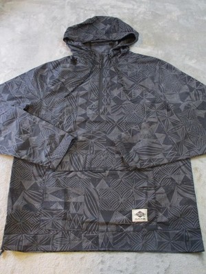 Dakine Plate Lunch Windbreaker Jacket Mens Large Gray Hooded Water Resistant