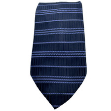 Men Classic Tie Purple Horizontal Stripe Weave Poly 10cm W 146m L St Michael M S
