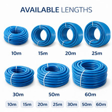Garden Irrigation 10m–60m / Reinforced Drinking Water Hose Pipe 10mm 1/2"