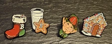 4 Unique New Boston Scally Co. Holiday Hat Pins Lot #3