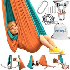 Sensory Swing for Kids Indoor Outdoor - Calming Cocoon Therapy Swing, Holds 3...