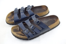Betula by Birkenstock Florida Blau EU 39 Sandalen schmale Weite Damen 3-Riemer