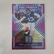 2018 Panini Donruss Elite Dual Threats Purple /75 Odell Beckham Jr. Giants DT-1