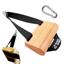 Ergonomic Arm Wrestling Handle with Wooden Grip, Wrist  Forearm Strength Tra...