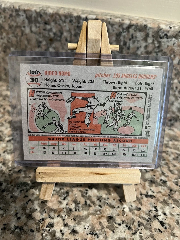 2005 Topps Heritage - Hideo Nomo #30 - Image 2 of 2