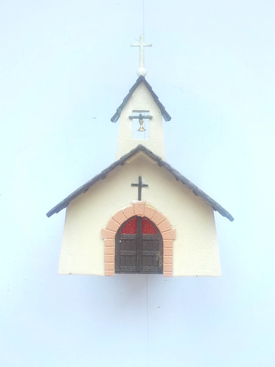Lot Maquettes HO Jouef : Petite Gare + Chapelle + Menuiserie - Immeuble Inclus