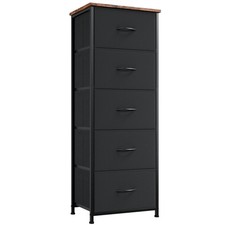 Tall Dresser for Bedroom with 5 Drawers, Storage Organizer Chest of Drawers w...