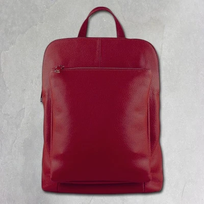 Florence Sac À Dos Femme En Cuir Sac De Ville Bordeaux OTF610D - Photo 1/4