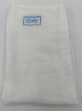 Vtg Curity Cloth Diaper Pinked Edge Blue Center Stamp 18x13 New Excellent