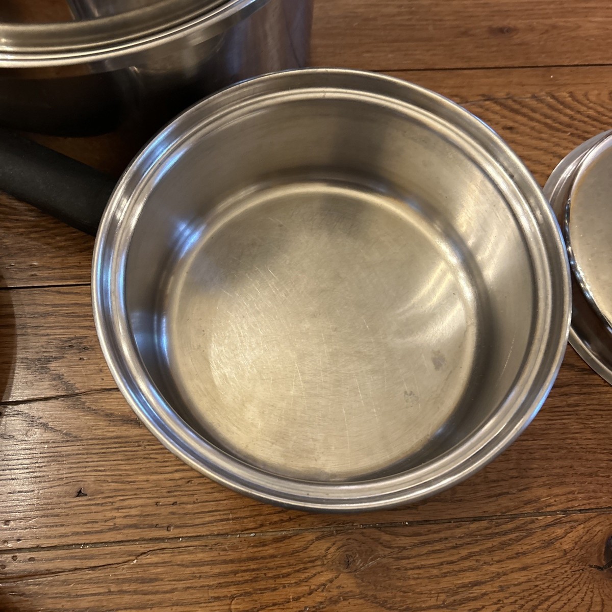 Amway Queen Cookware Set Of 8 pc Multi-Ply 18/8 Stainless