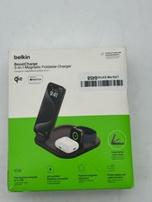 Belkin 3-in-1 MagSafe-Compatible Charger Foldable Magnetic Qi2 Station Black