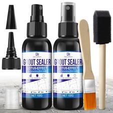 Grout Sealer 200ml Waterproof Tile Sealer for Shower Tile Floor Kitchen 2 in 1
