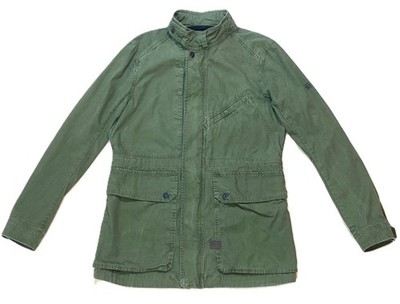 G-STAR RAW Men's Back Pocket Field Jacket Khaki Green Long Sleeve 100% Cotton M